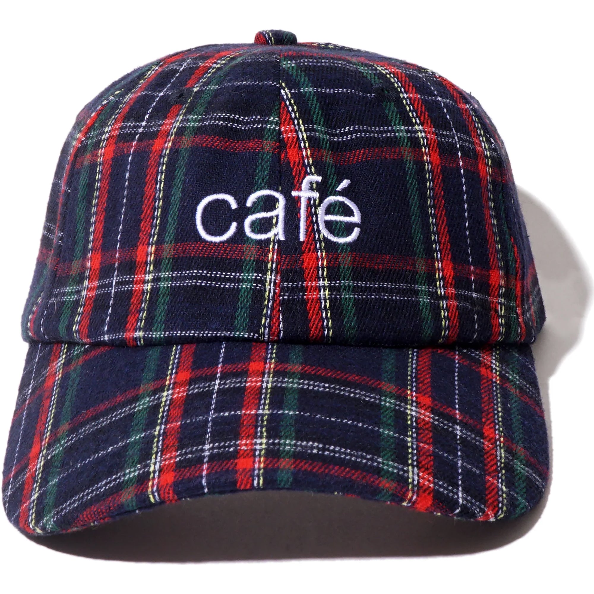 Skateboard Cafe Tartan 6 Panel Cap Navy