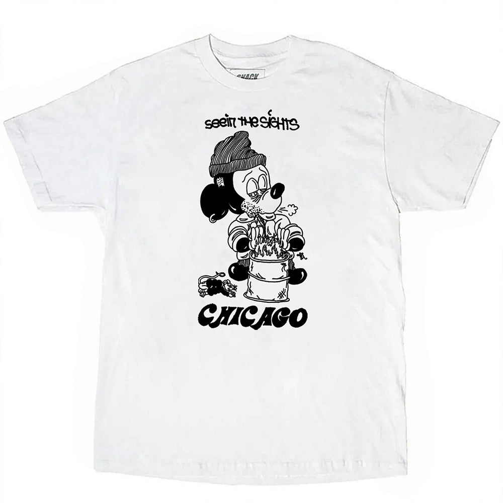 Snack Seein' The Sights Chicago Tee White