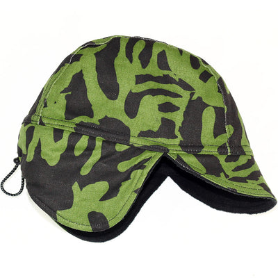 Snack Visionz Reversible Trapper Cap Black Leaf Camo