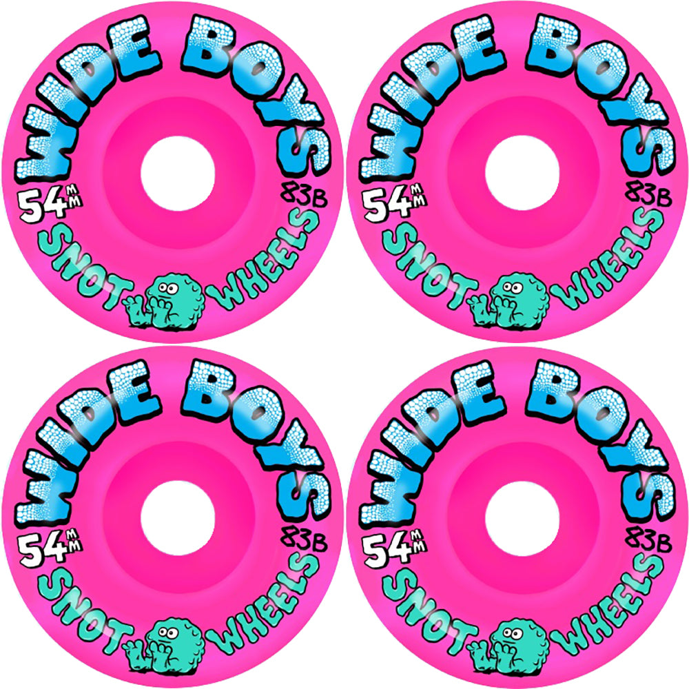 Snot Wide Boys Fluoro Pink Skateboard Wheels 54mm