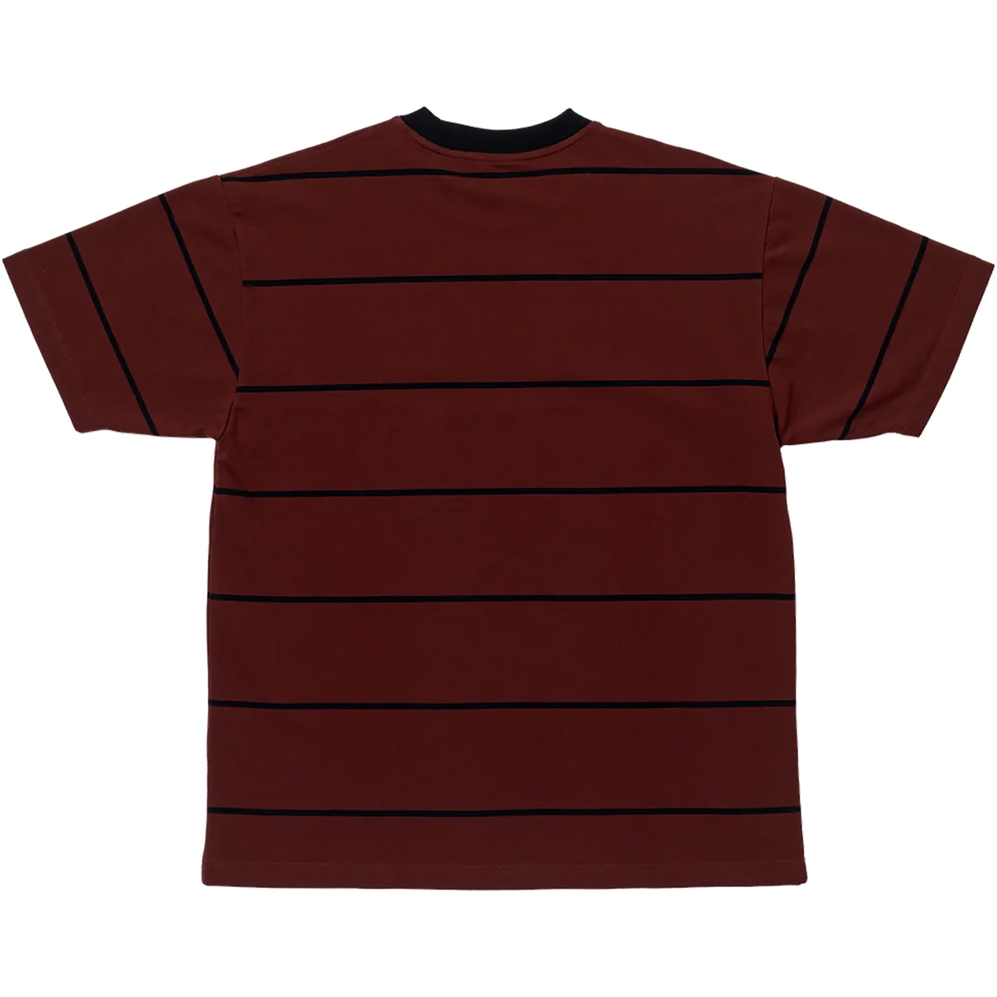 Spitfire Bighead Emb Stripe Tee Burgundy/Black