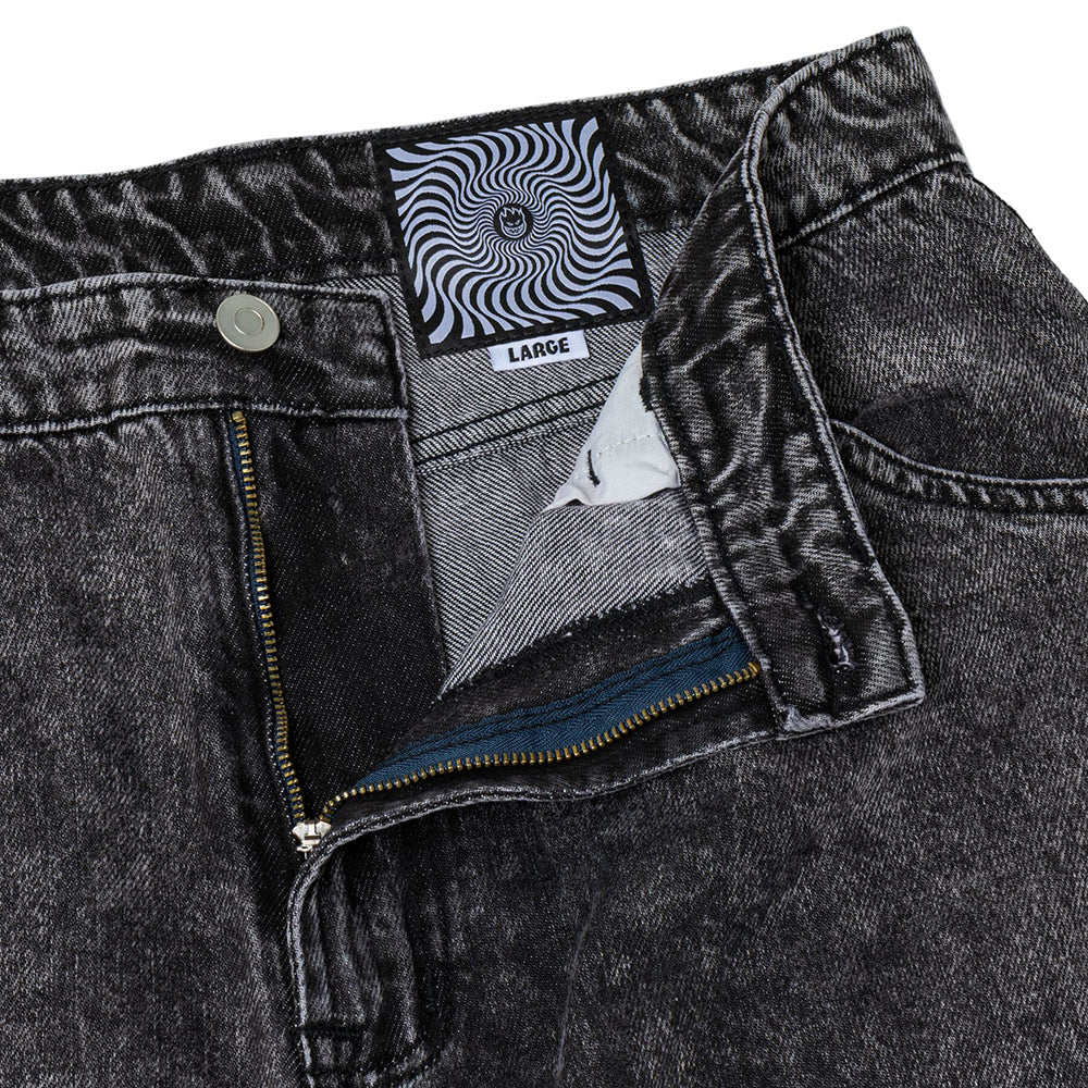Spitfire Bighead Fill Denim Black Stone Wash