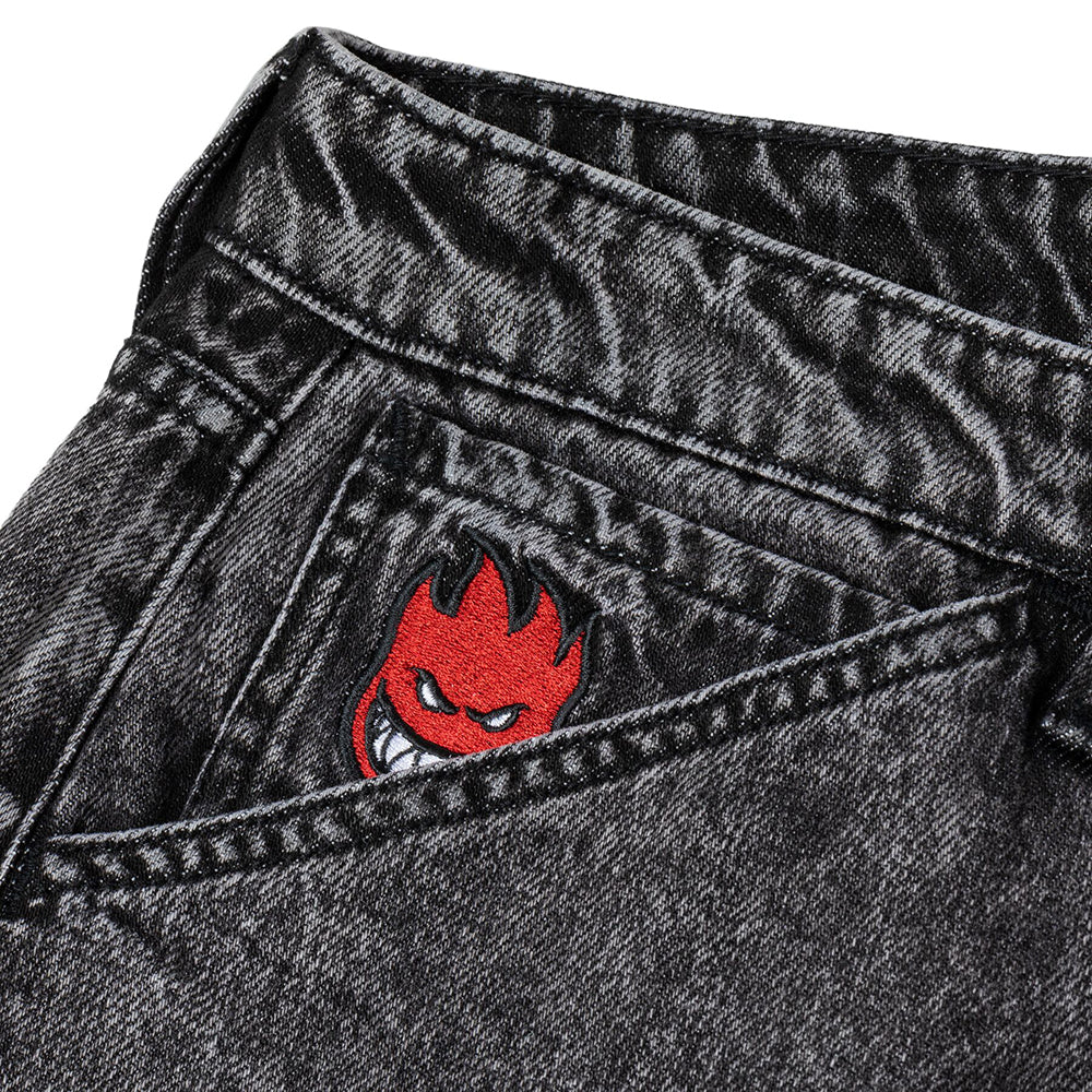 Spitfire Bighead Fill Denim Black Stone Wash