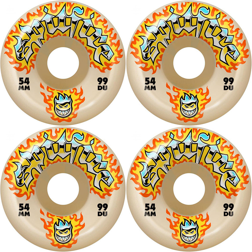 Spitfire Chrome Venom Formula Four Conical Full 99du Skateboard Wheels 56mm