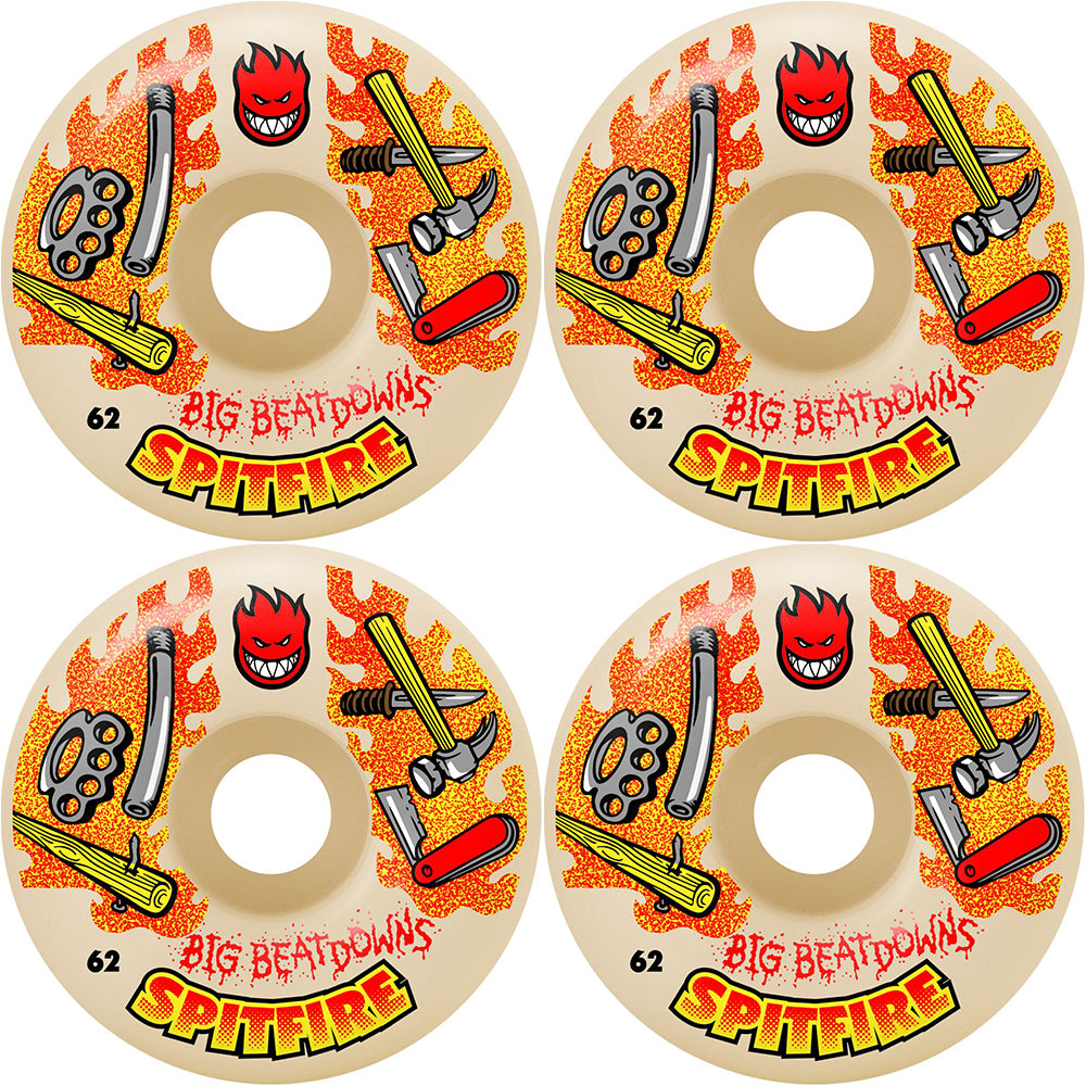 Spitfire Big Beatdowns Formula Four Classics 99du Skateboard Wheels 60mm