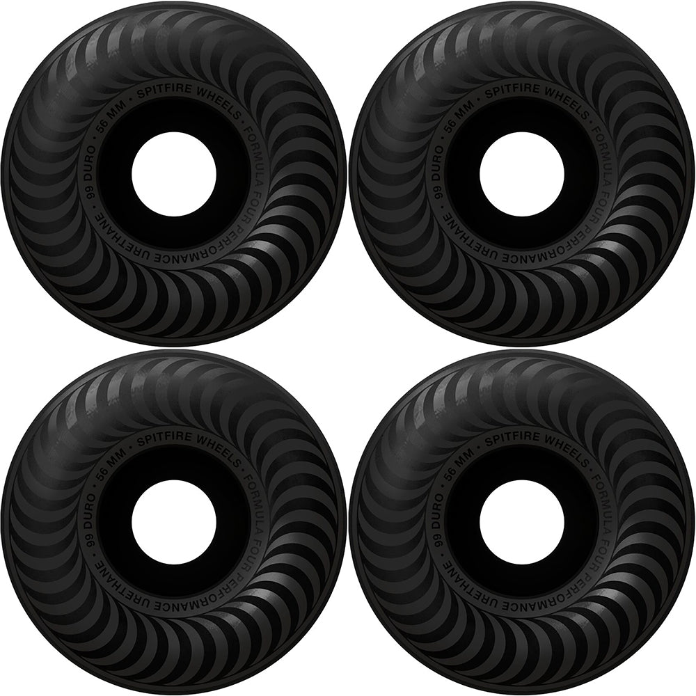 Spitfire Formula Four Classics Black 99du Wheels 56mm