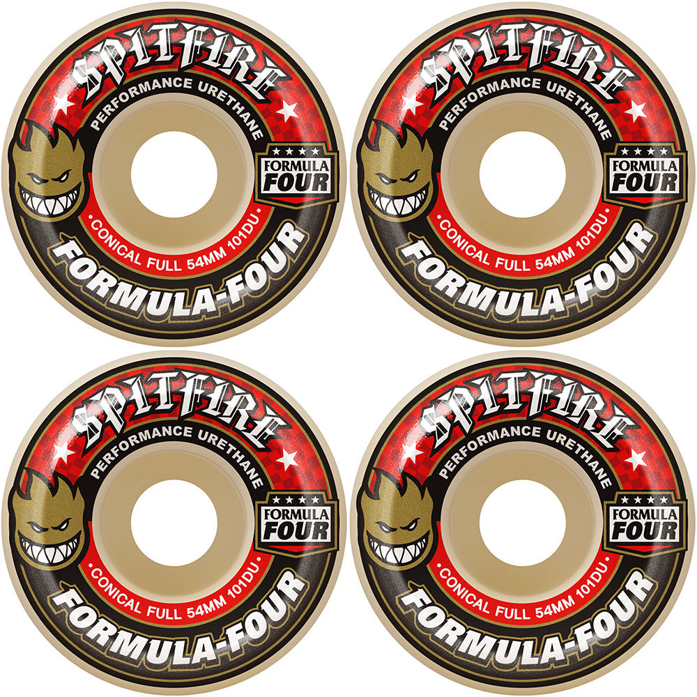 Spitfire Formula Four Conical Full 101du Wheels 58mm