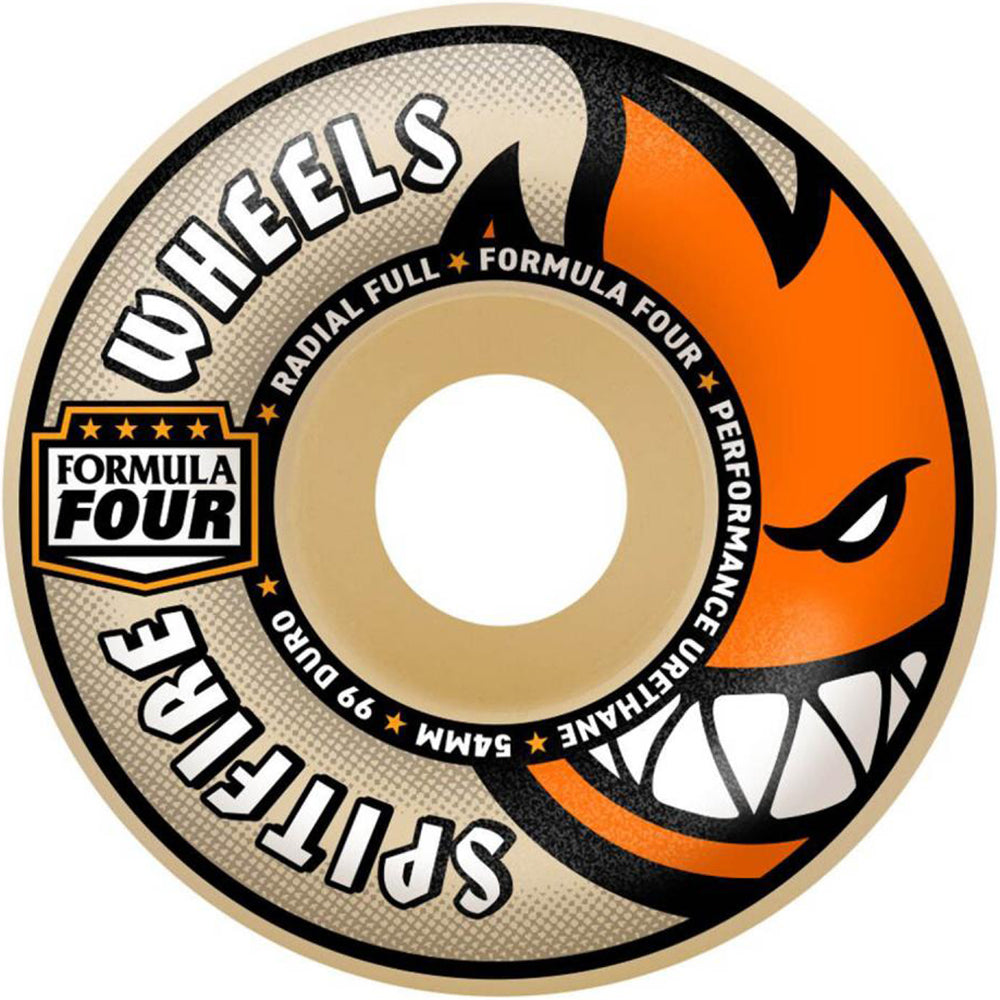 Spitfire Formula Four Radial Full 99du Skateboard Wheels 58mm