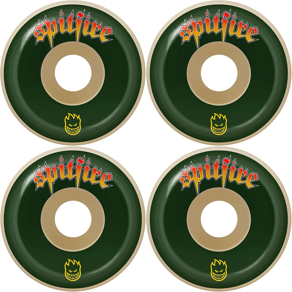 Spitfire Formula Venom Script Conical Full 99du Skateboard Wheels 53mm
