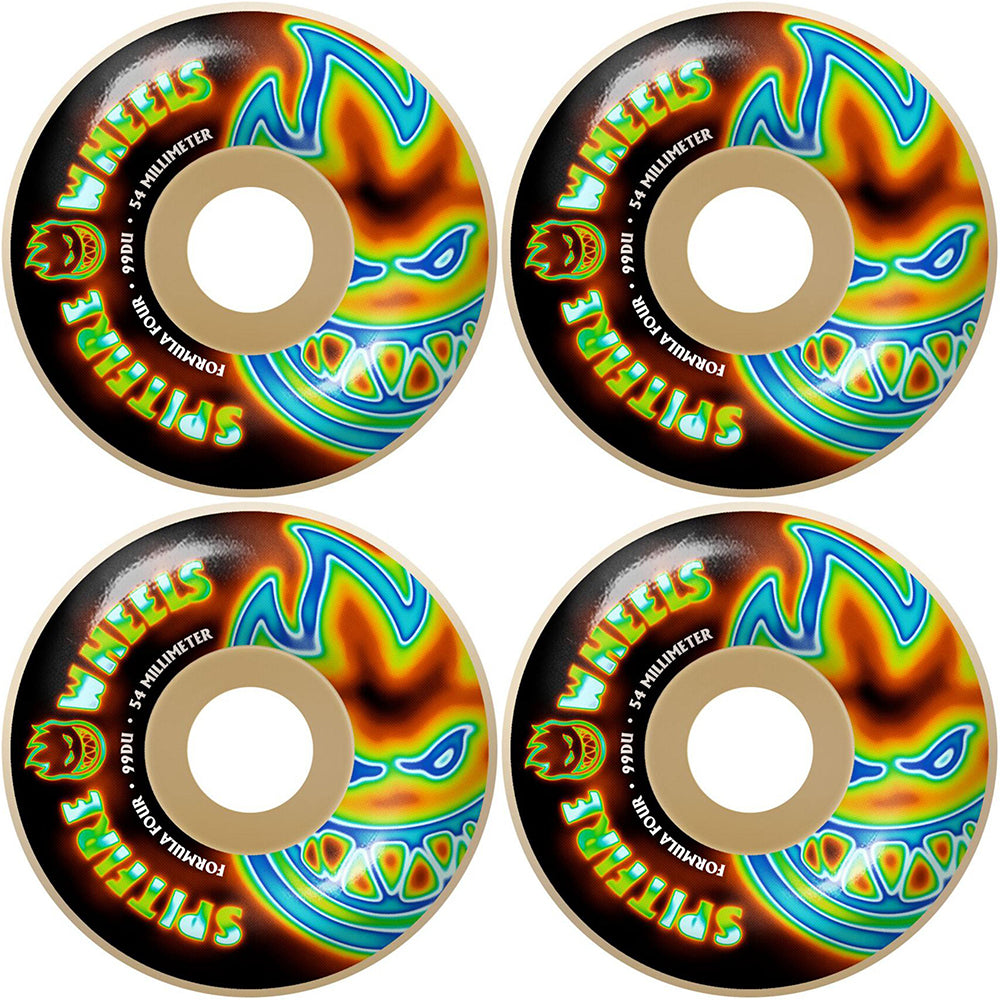 Spitfire Radioactive Bighead Formula Four 99du Skateboard Wheels 54mm