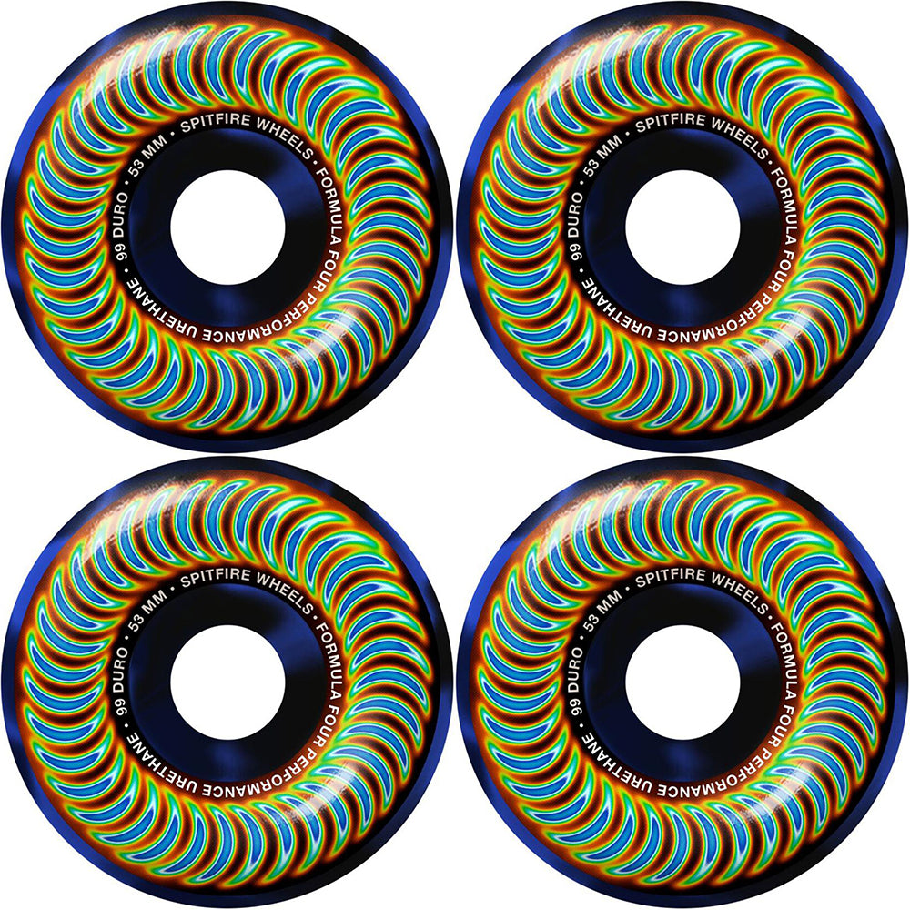 Spitfire Radioactive Classic Formula Four 99du Skateboard Wheels 53mm
