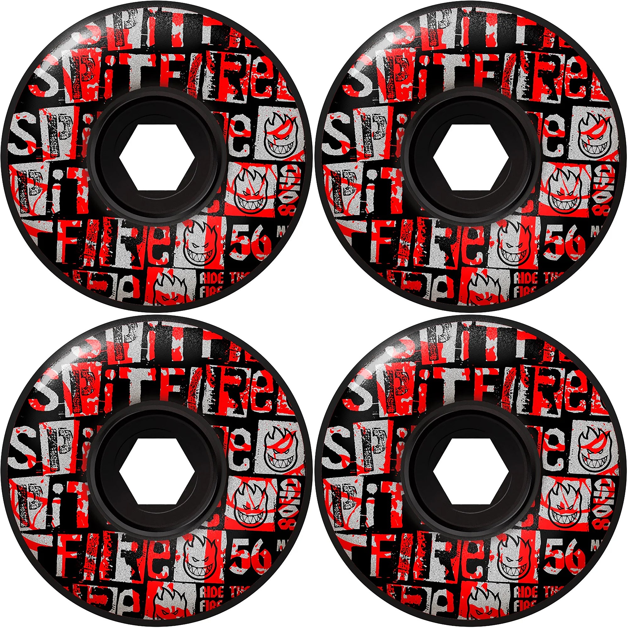 Spitfire Ransom 80HD Radial Full Skateboard Wheels 56mm