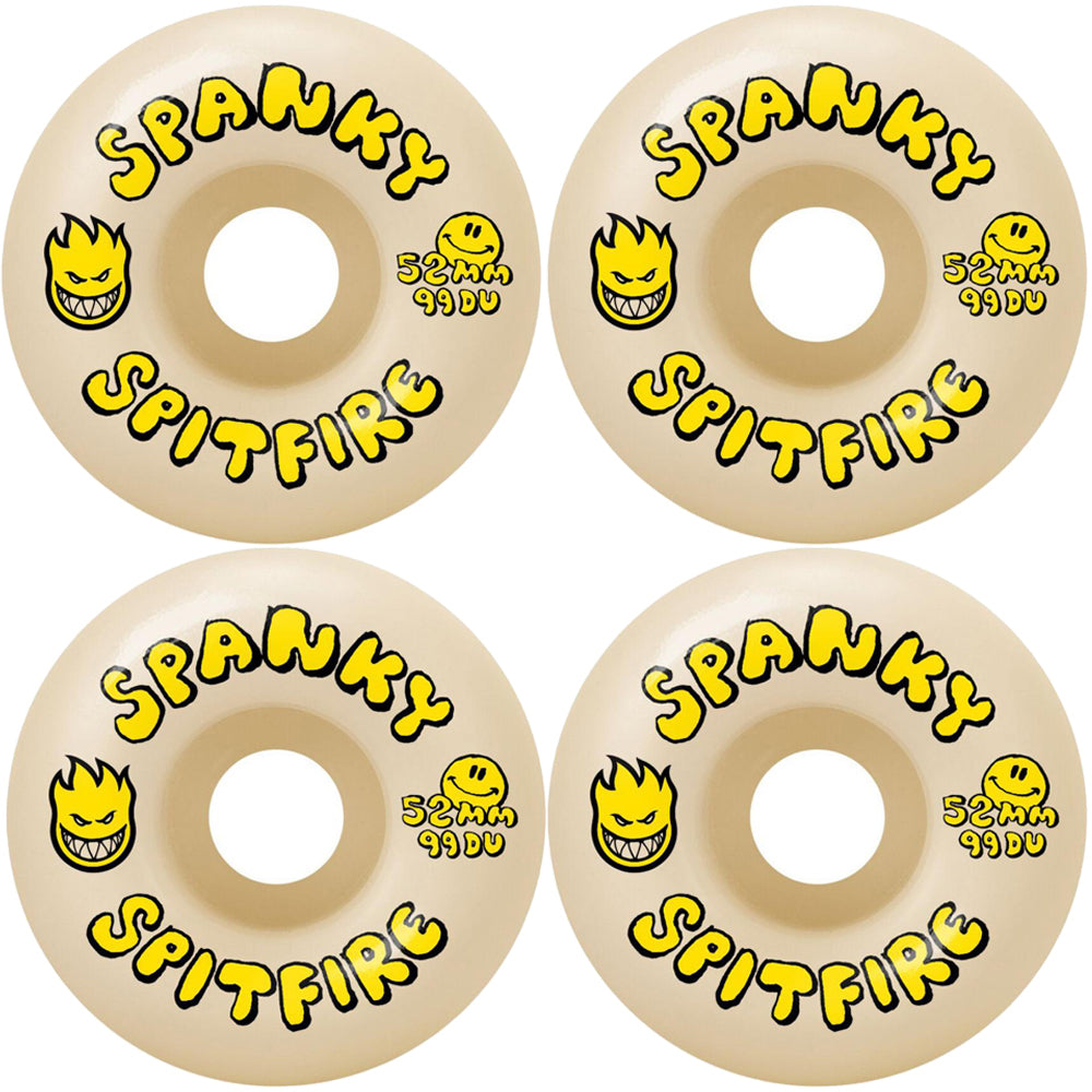 Spitfire Kevin "Spanky" Long Happy Formula Four Classic 99du Skateboard Wheels 52mm