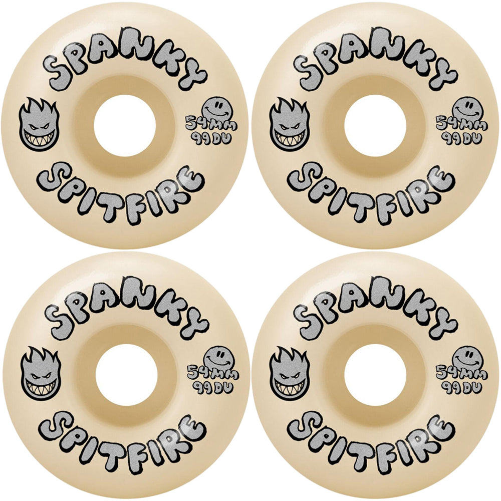Spitfire Kevin "Spanky" Long Happy Formula Four Classic 99du Skateboard Wheels 54mm
