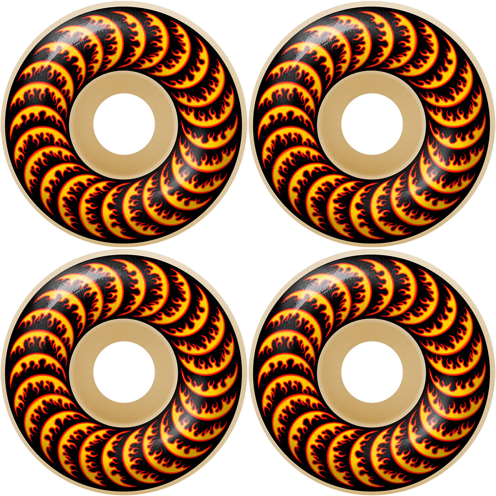 Spitfire x Thrasher Classic Flame Formula Four Classic 99du Skateboard Wheels 52mm