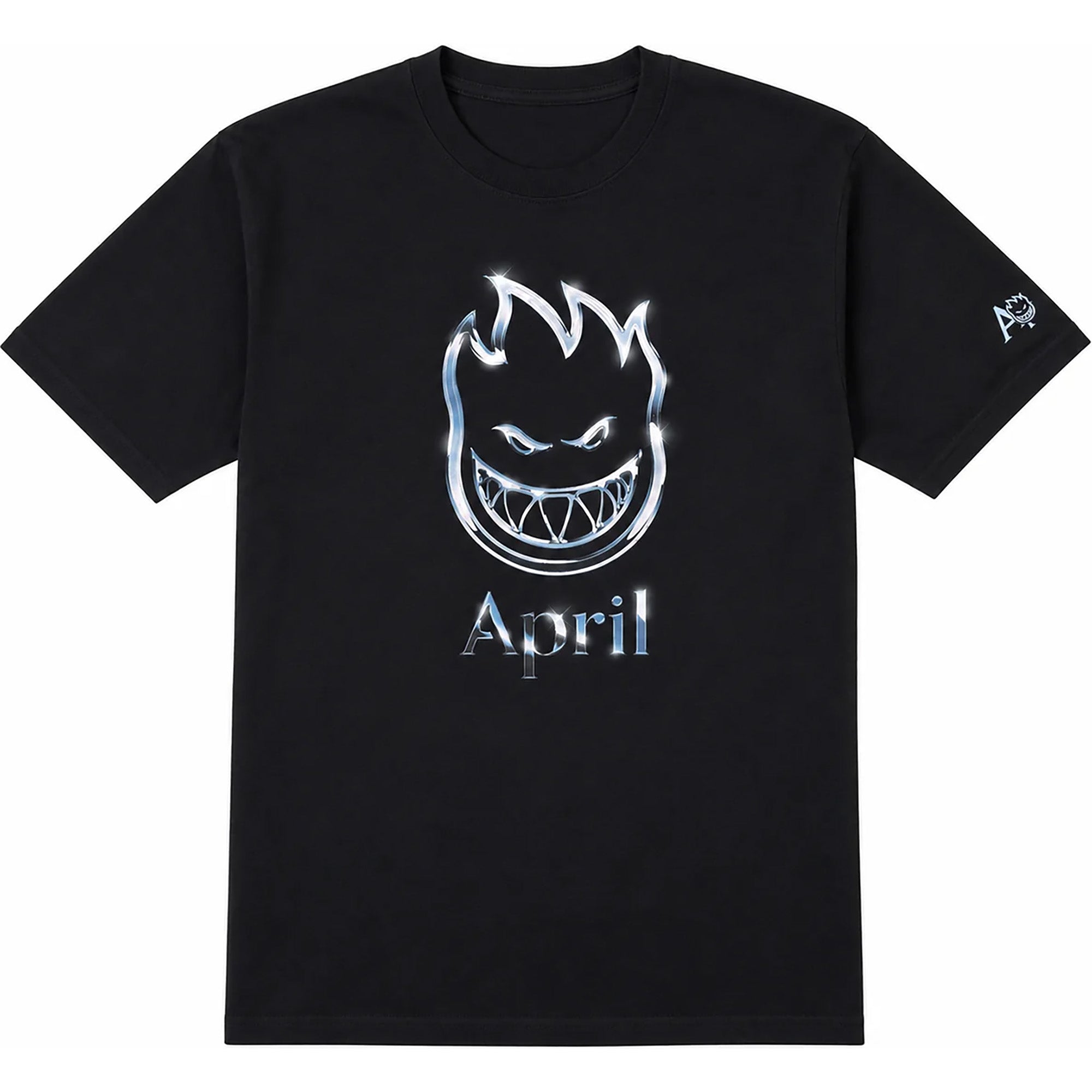 Spitfire x April Chrome Bighead Tee Black