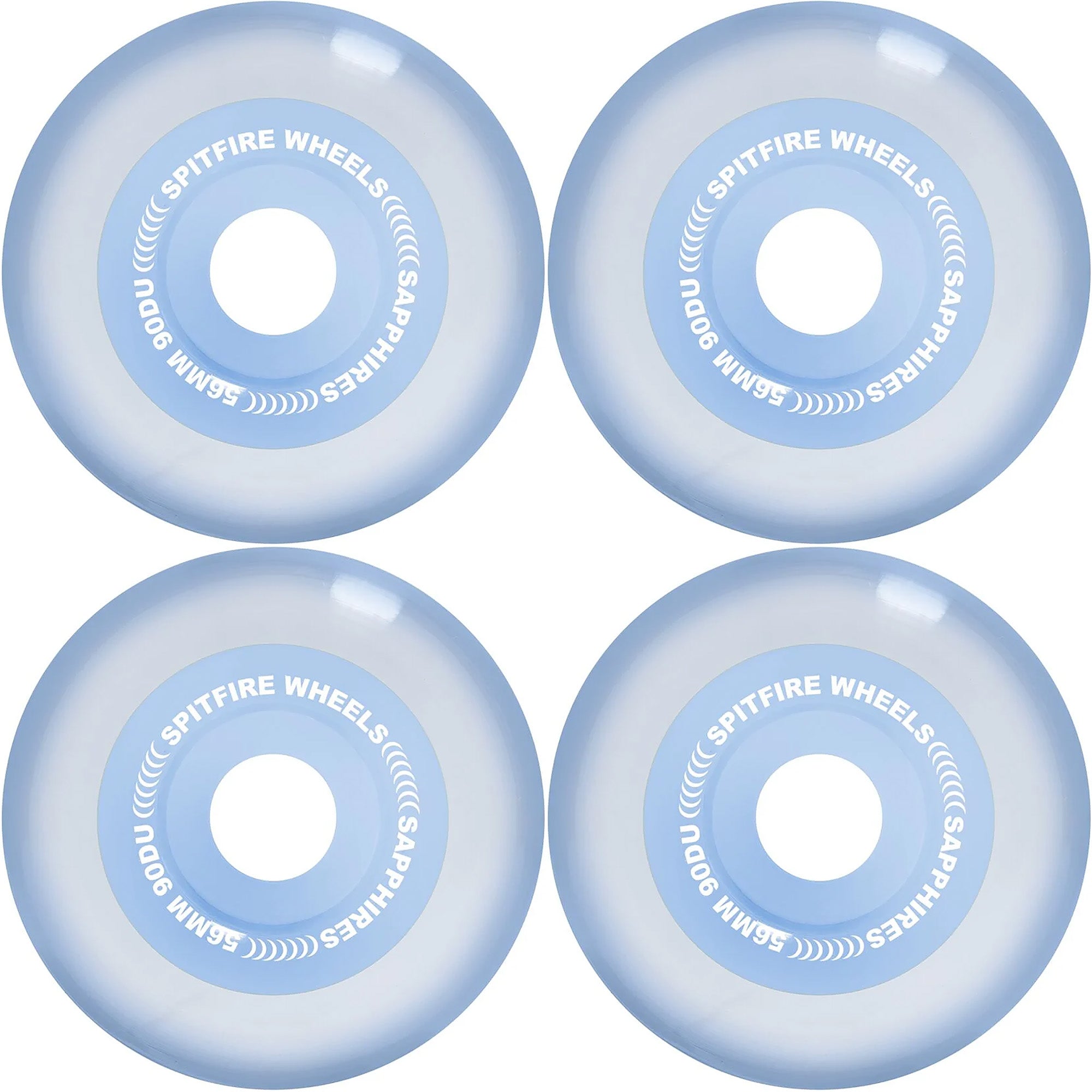 Spitfire x April Sapphires Soft 90 Duro Cruisers Skateboard Wheels 56mm