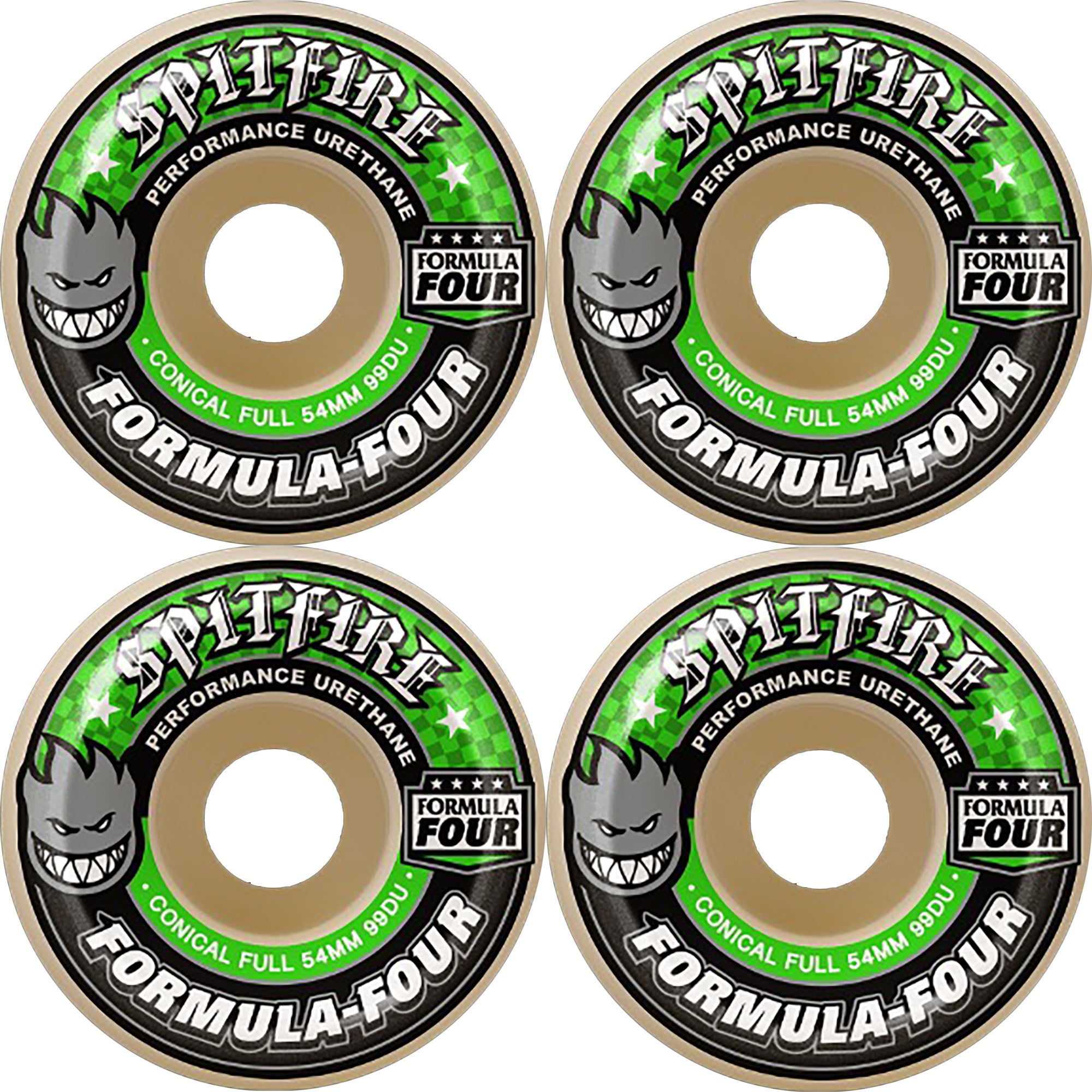 Spitfire x NOTE Formula Four Conical Full 99du Skateboard Wheels 53mm
