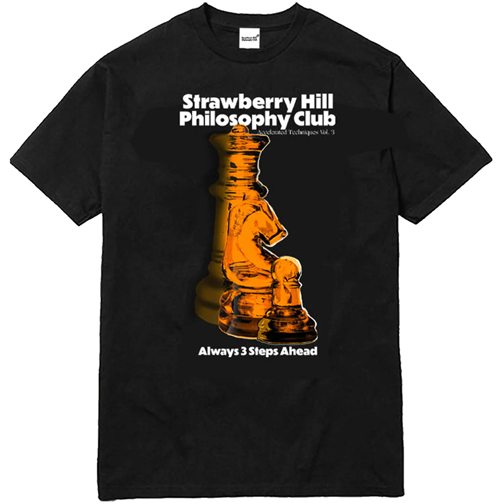 Strawberry Hill Philosophy Club 3 Steps Ahead Tee Black