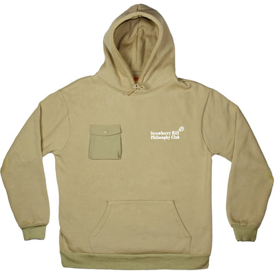 Strawberry Hill Philosophy Club Cargo Pocket Hoodie Wheat