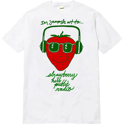 Strawberry Hill Philosophy Club Jammin Out Tee White