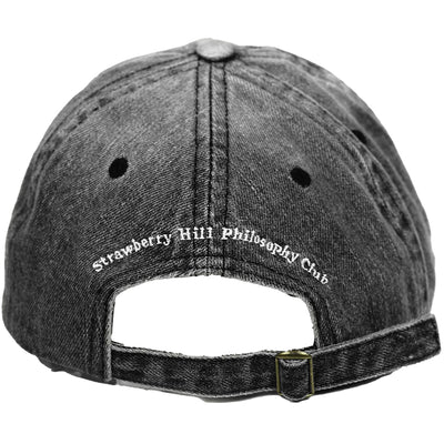 Strawberry Hill Philosophy Club Logo Cap Black Denim