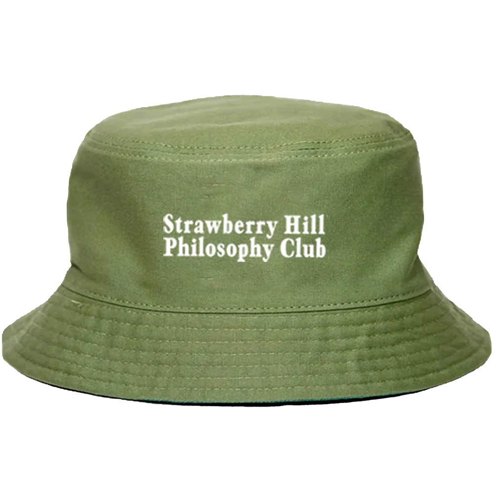 Strawberry Hill Philosophy Club Logo Duck Canvas Bucket Hat Olive