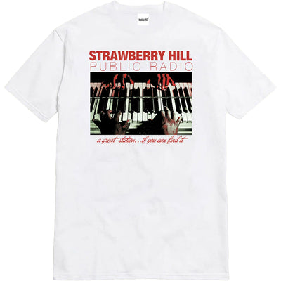 Strawberry Hill Philosophy Club Public Radio Tee White