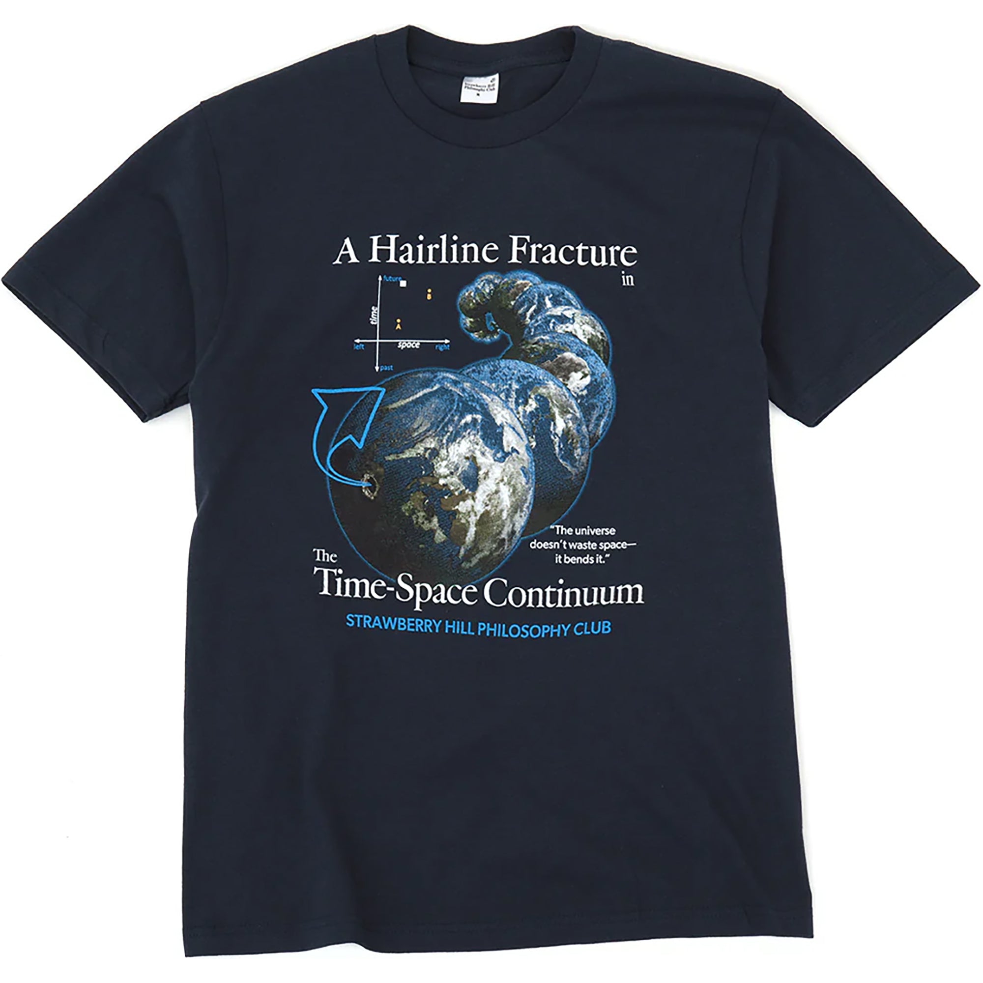 Strawberry Hill Philosophy Club Time-Space Continuum Tee Navy