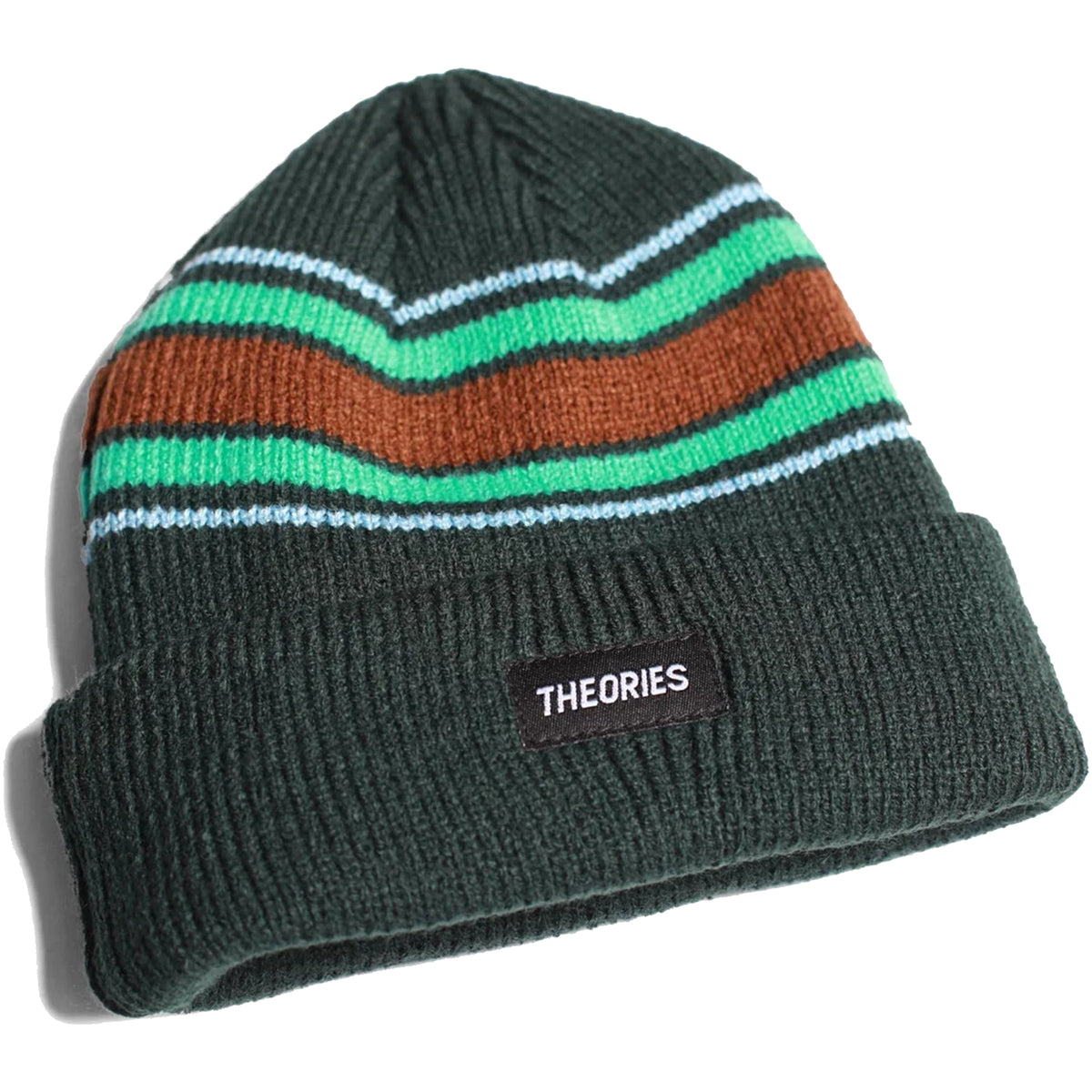Theories Theories Stamp Stripe Rib Knit Beanie Palm