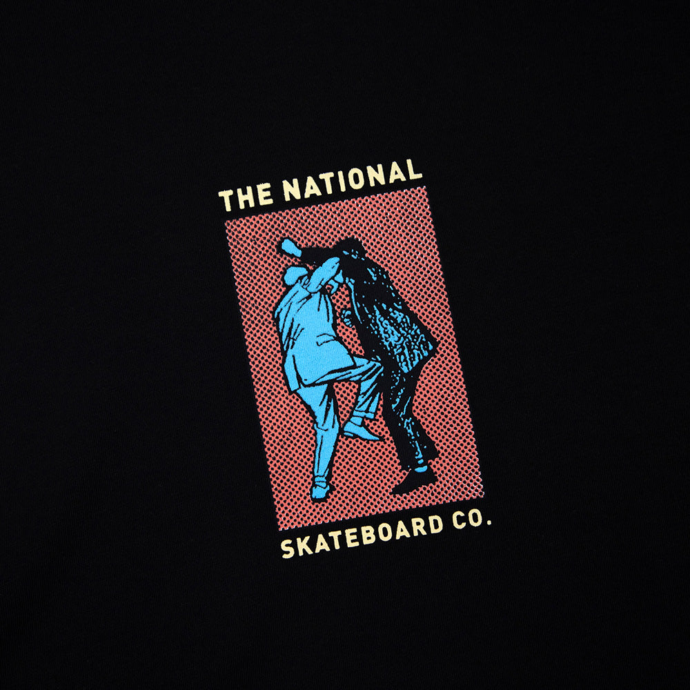 The National Skateboard Co Office Politics Prizefight Tee Black