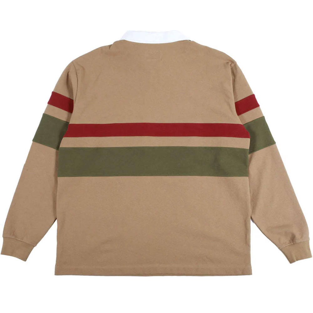 Theories Half Zip Rugby Shirt Sand