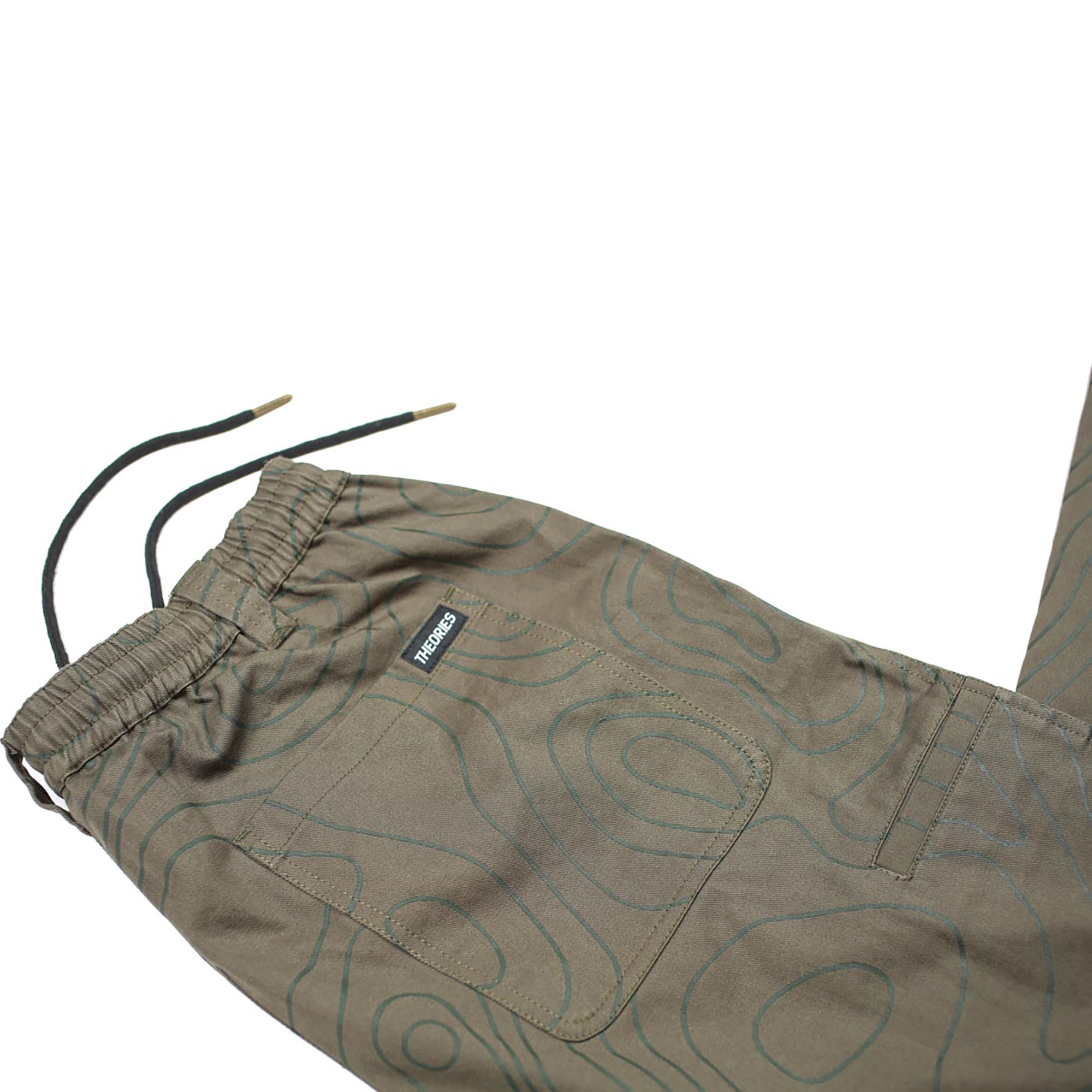 Theories Stamp Lounge Pants Contour Green