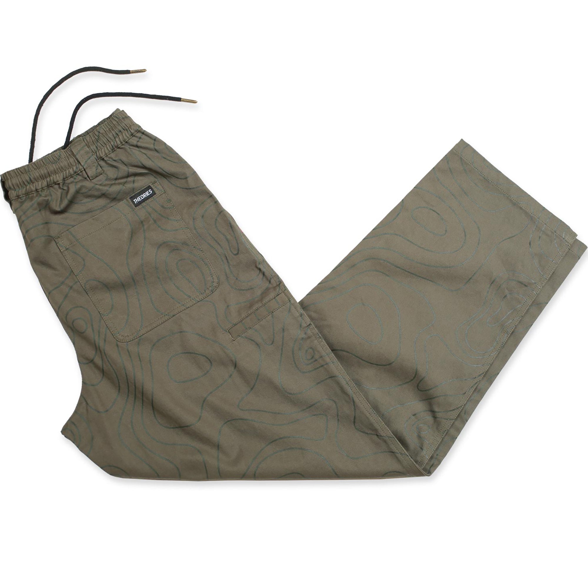 Theories Stamp Lounge Pants Contour Green