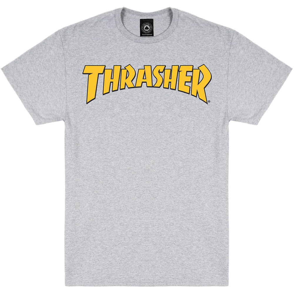 Thrasher Cover Logo T Shirt Ash Grey