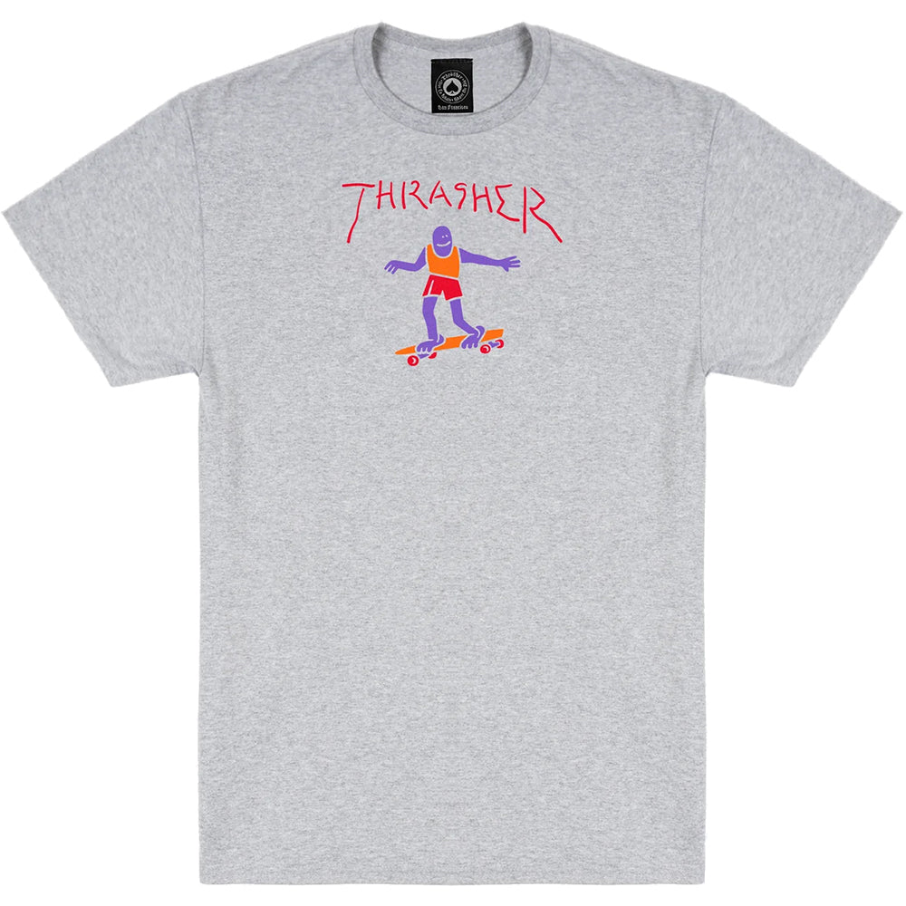 Thrasher Gonz Fill T Shirt Ash Grey