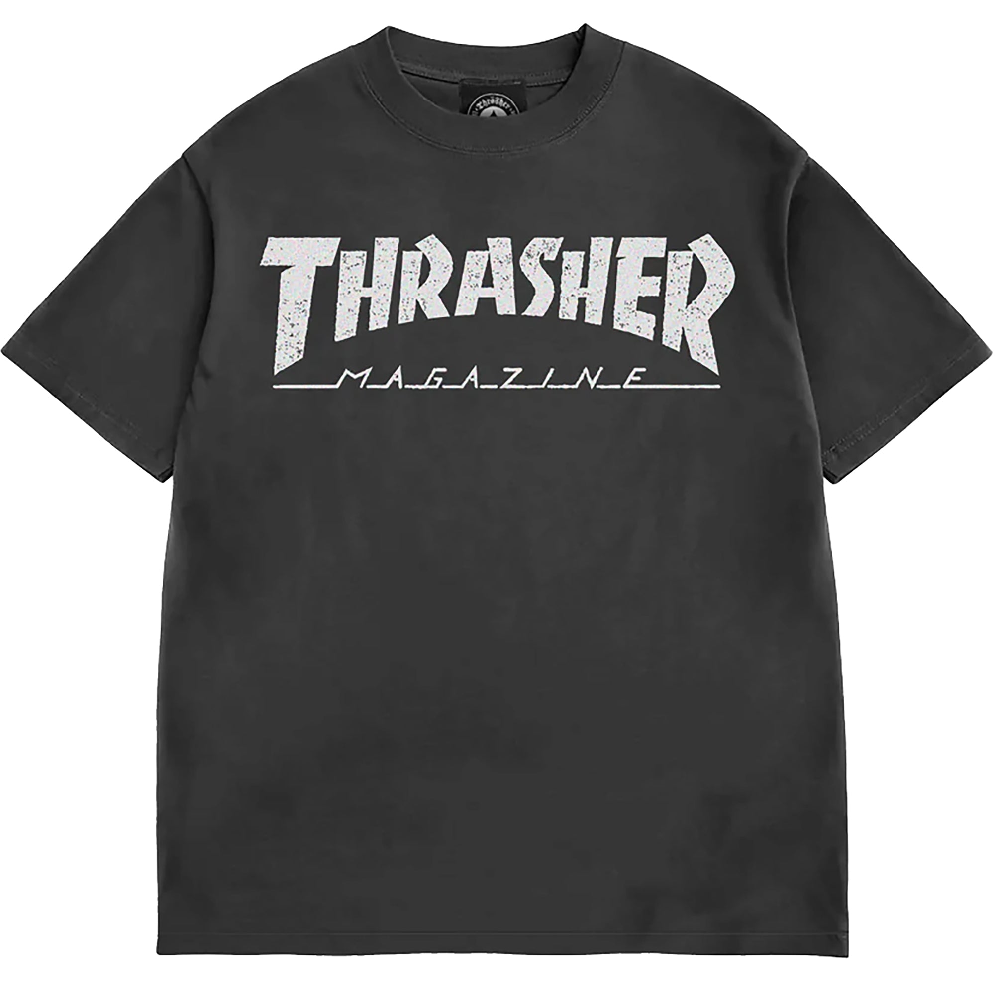 Thrasher Mag Logo Vintage T Shirt Black