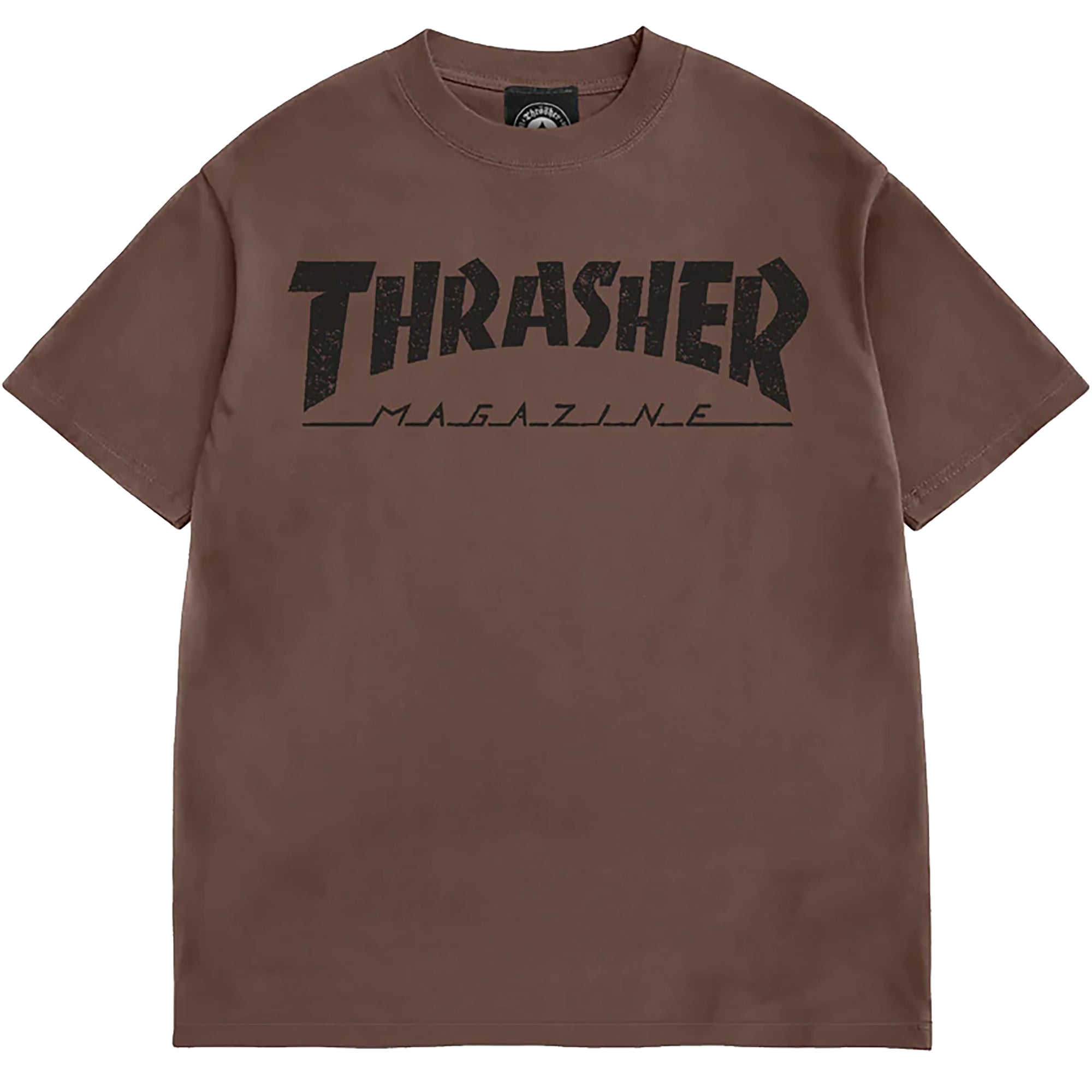 Thrasher Mag Logo Vintage T Shirt Chocolate