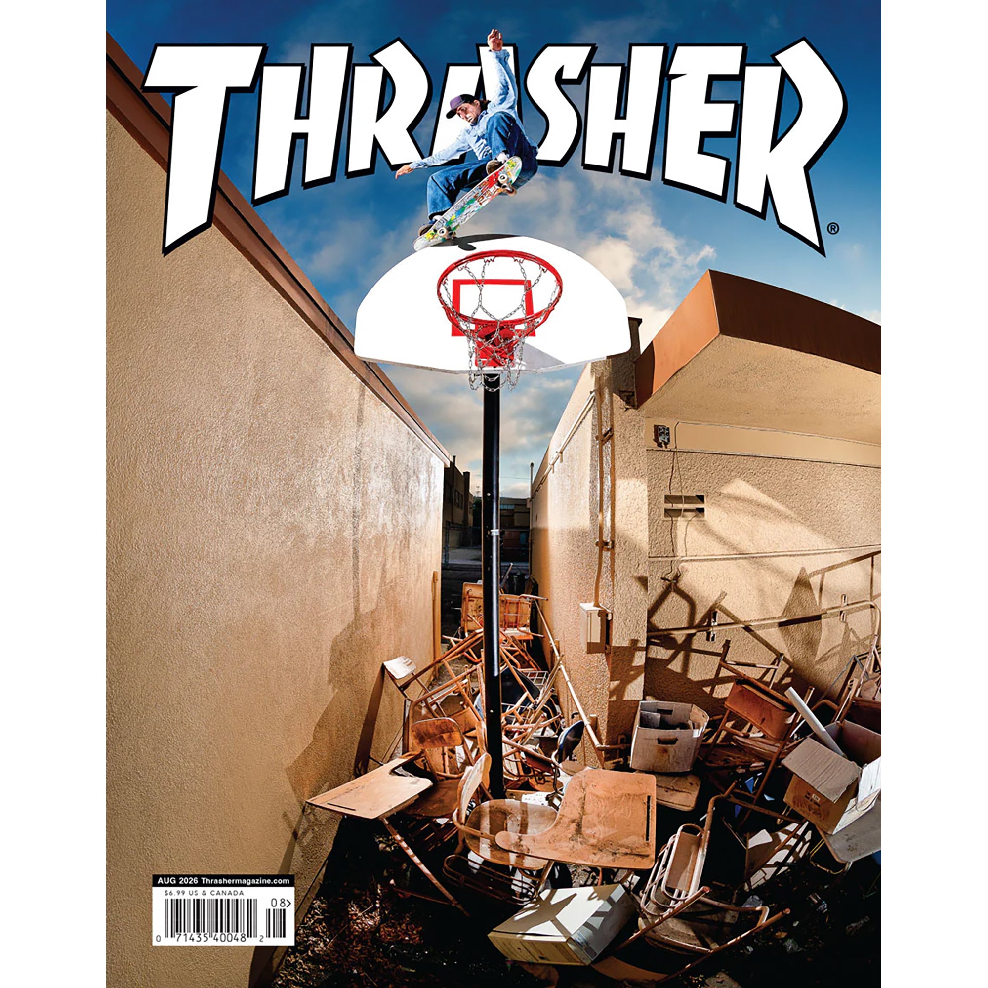 Thrasher Magazine August 2026 Issue 553 Tom Karangelov Cover