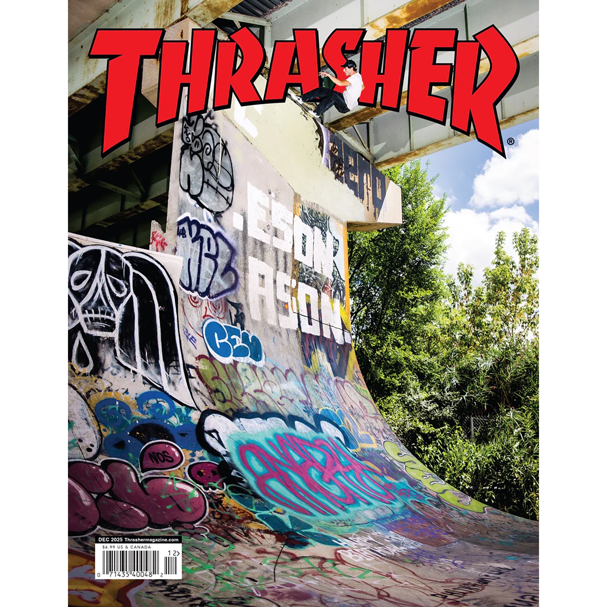 Thrasher Magazine December 2025 Issue 545 Tom Schaar Cover
