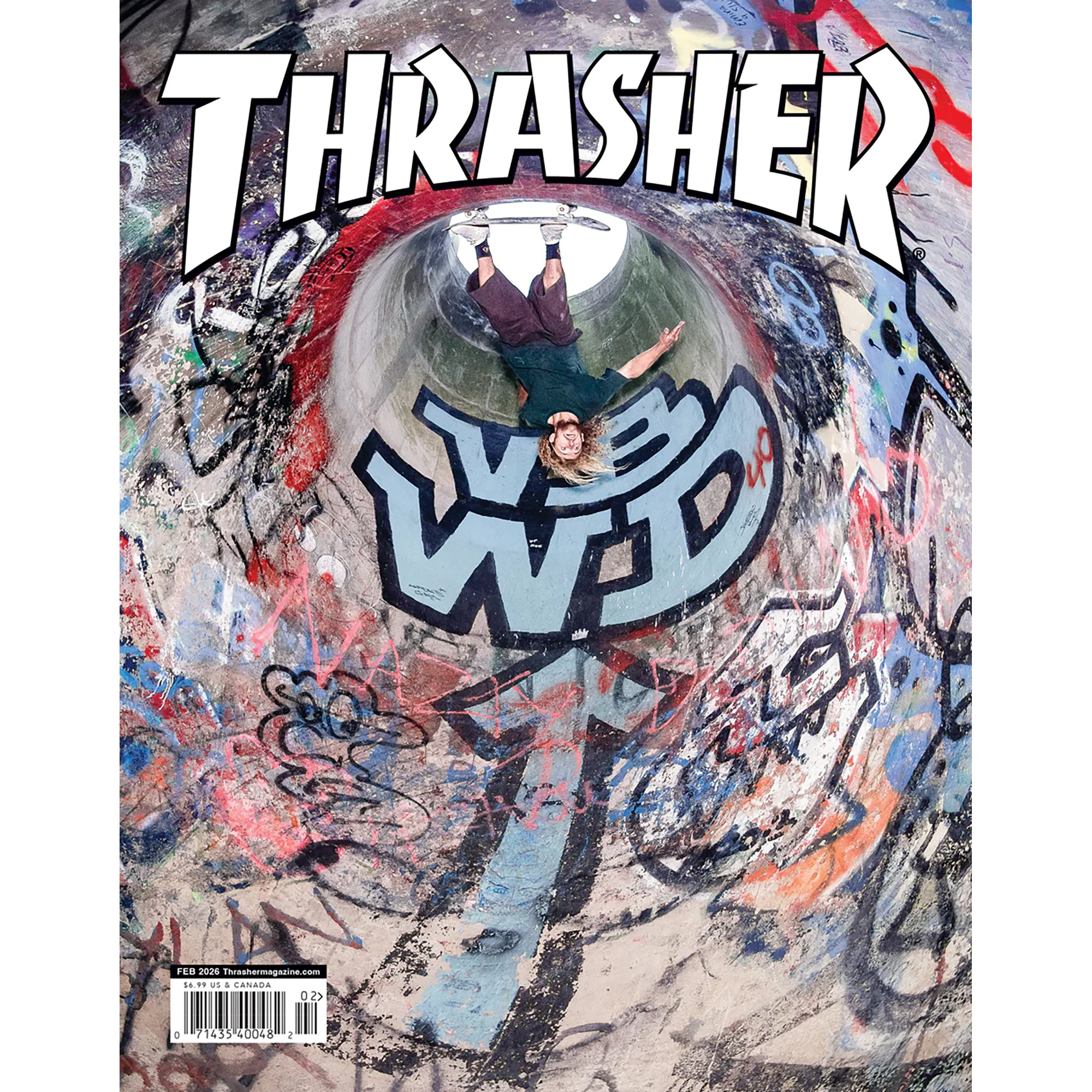 Thrasher Magazine February 2026 Issue 547 Simon Bannerot Cover