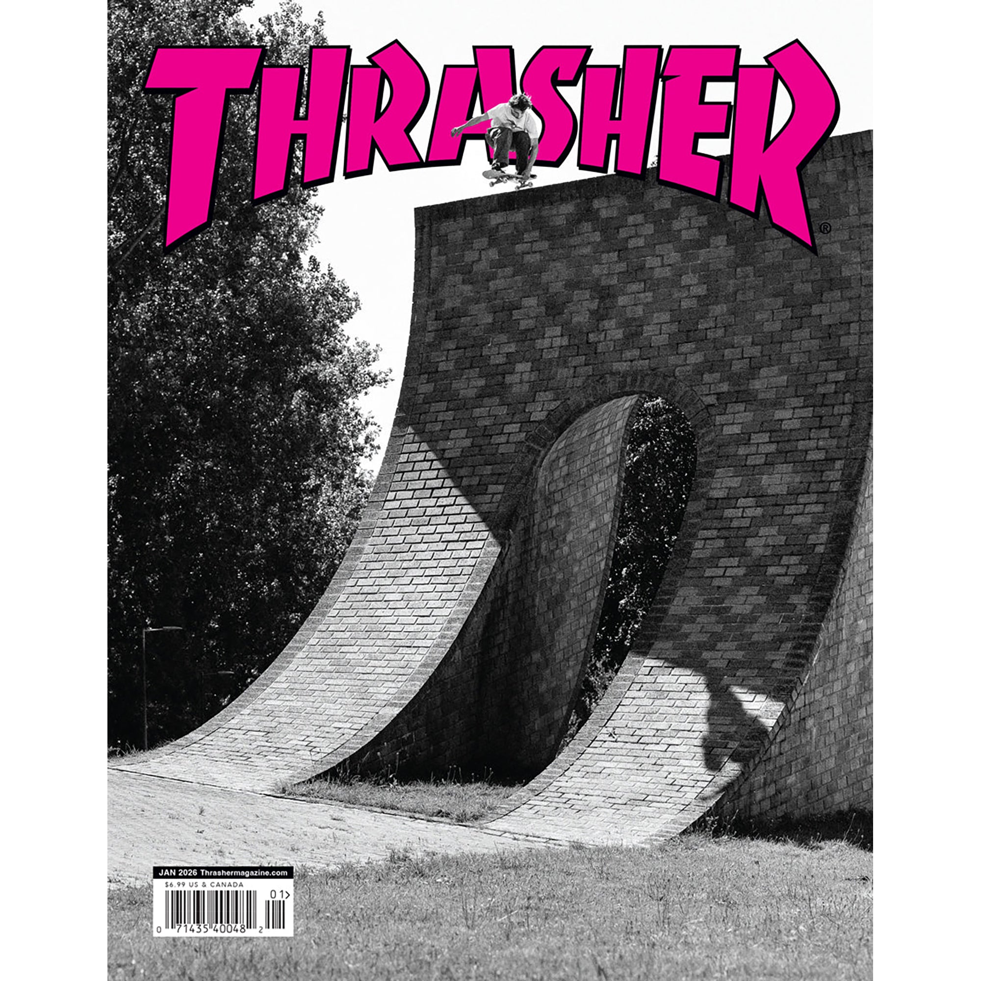 Thrasher Magazine January 2026 Issue 546 Daan Van Der Linden Cover