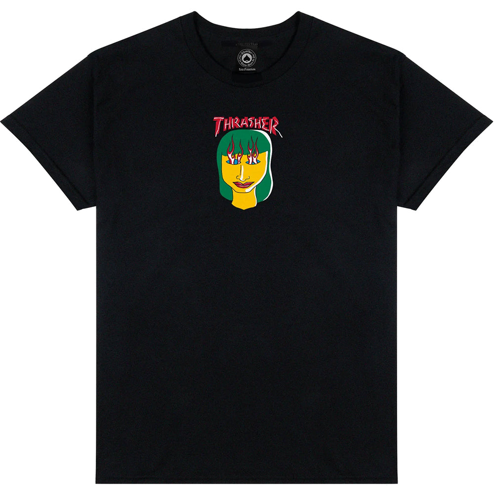 Thrasher Talk Shit T Shirt Black