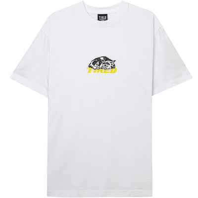Tired Cat Nap Tee White