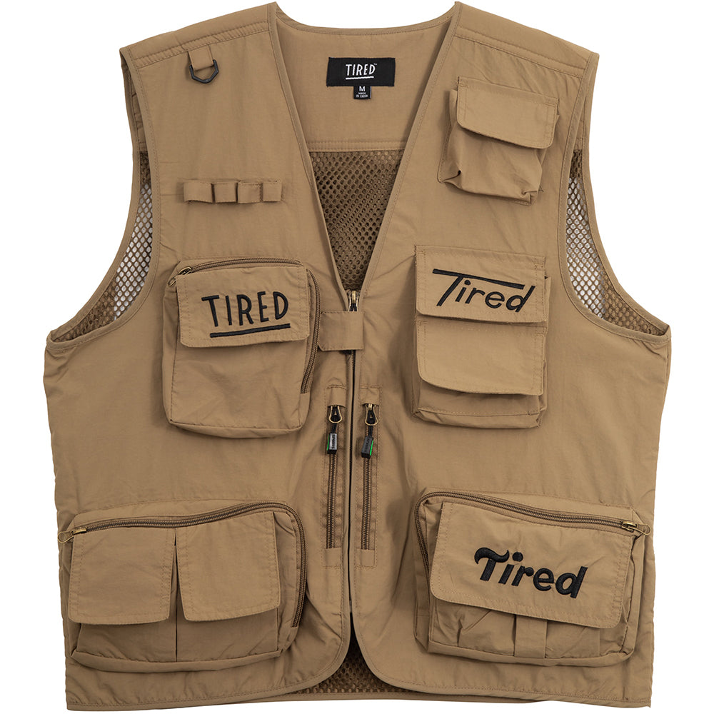 Tired OG Fishing Vest Khaki