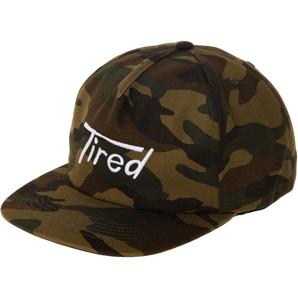 Tired Old Mobil 5 Panel Cap Camo