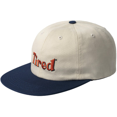 Tired Two Tone Logo Cap Cream/Dark Blue