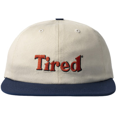 Tired Two Tone Logo Cap Cream/Dark Blue