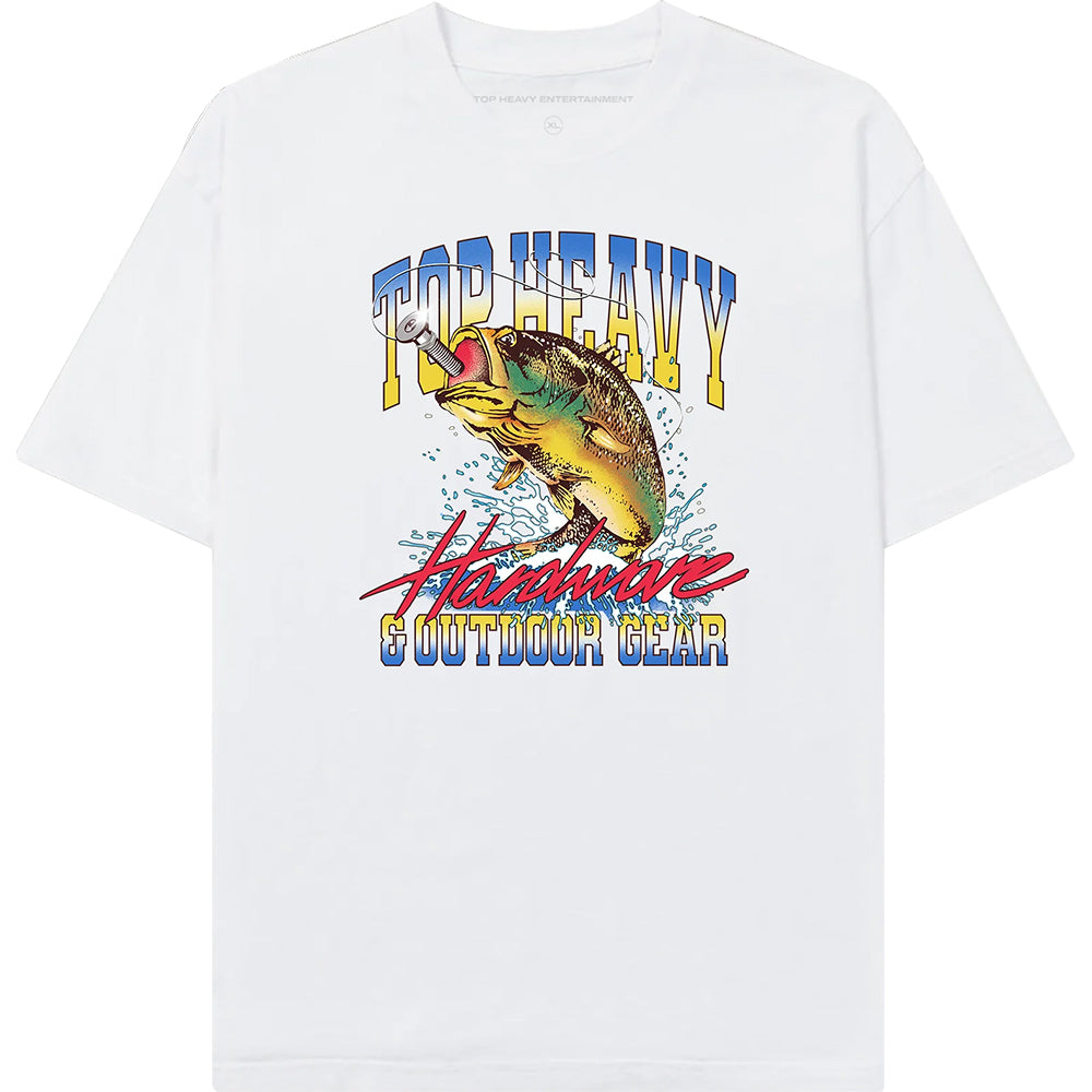 Top Heavy Sportsman T Shirt White