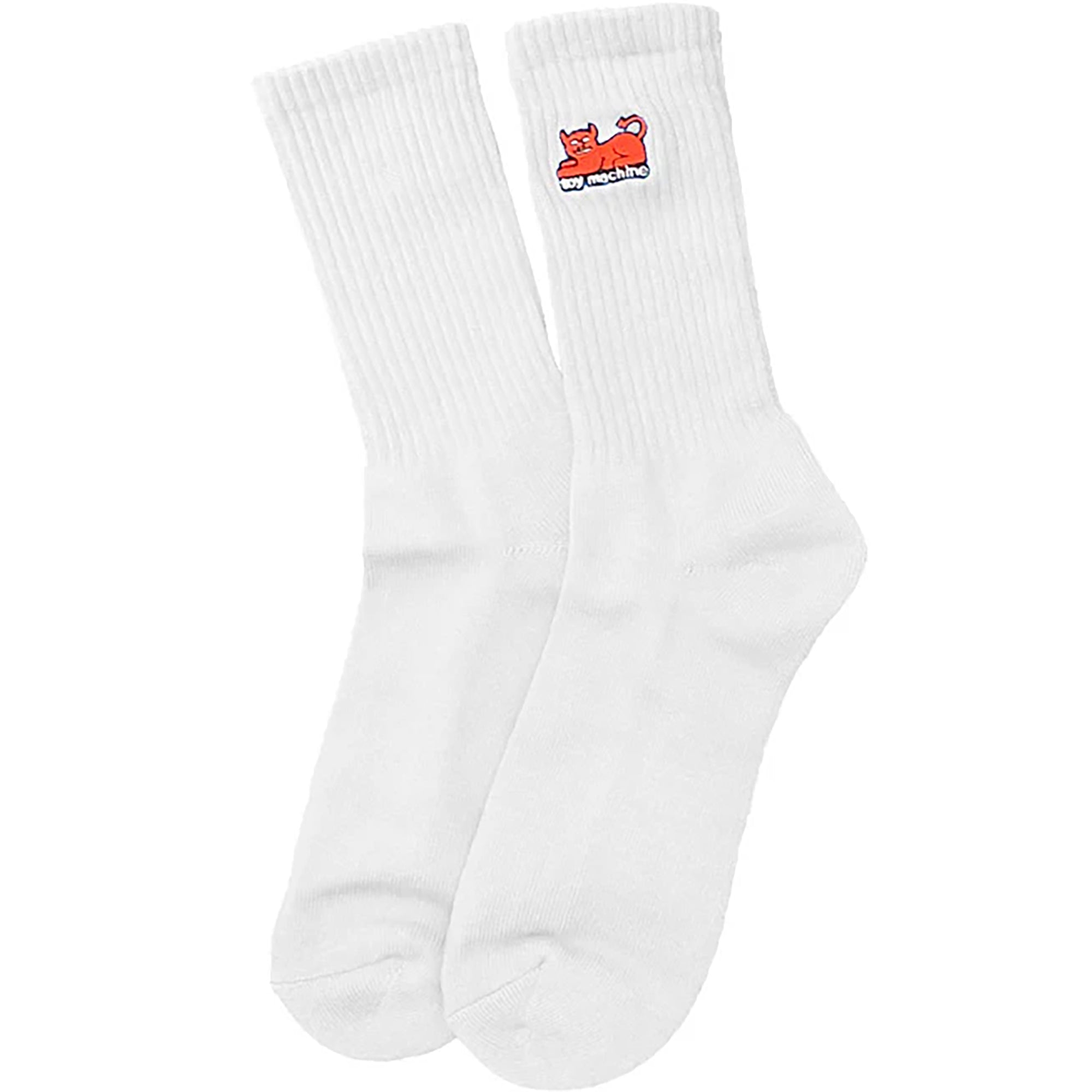 Toy Machine Devil Cat Socks White